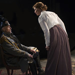 Larry Yando (Edgar) and Shannon Cochran (Alice) in THE DANCE OF DEATH at Writers Theatre