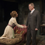 Shannon Cochran (Alice) and Philip Earl Johnson (Kurt) in THE DANCE OF DEATH at Writers Theatre