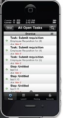 iPhone app task list