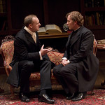 John Sanders and Kevin Gudahl in A MINISTER'S WIFE at Writers Theatre. Photos by Michael Brosilow.