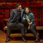 Thom Miller (Robert) and Christine Mild (Marta) in COMPANY at Writers Theatre. Photo by Michael Brosilow.