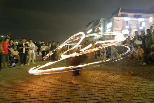 Spinning fire
