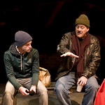 Patrick Andrews (Sam) and Francis Guinan (Eddie) in DO THE HUSTLE at Writers Theatre. Photos by Michael Brosilow.
