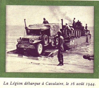13 DBLE- 1944 aout- Débarquement cavalaire