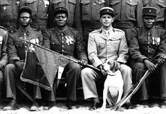 BM 2 - Capitaine Amiel et les sous-officiers du BM 2 - Le compagnon Mouniro à sa gauche - Crédit photo : Ordre de la Libération