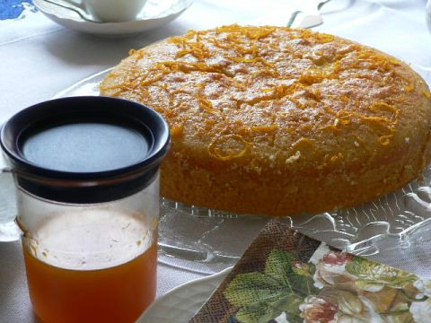 Mohnkuchen mit Orangensirup