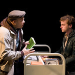 Joe Miñoso and Patrick Andrews (Sam) in DO THE HUSTLE at Writers Theatre. Photos by Michael Brosilow.