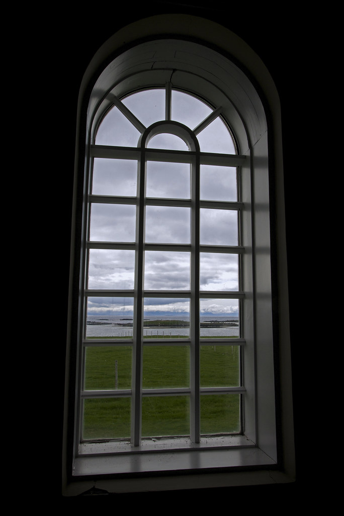 View from Flatey's Flateyjarkirkja Church