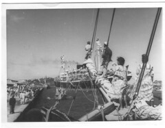 BP- Arrivée du Saggitaire à Nouméa 21 mai 1946 - Fonds Jean Tranape