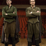 Sean Fortunato and Timothy Edward Kane in ROSENCRANTZ AND GUILDENSTERN ARE DEAD at Writers Theatre. Photos by Michael Brosilow.