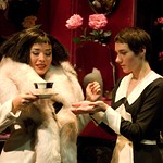 Niki Lindgren and Elizabeth Laidlaw in THE MAIDS at Writers Theatre. Photos by Michael Brosilow.