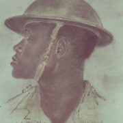 Portraits du peintre allemand Wilhelm Wessel, soldat de l'Afrika Korps