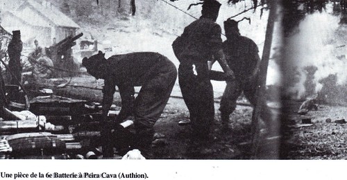 Authion- Avril 1945 - 1er RA - Pièce 6e batterie Peira Caca atuhion