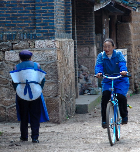 Naxi women in Baisha village, Yunnan Province, China.