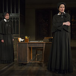 Eliza Stoughton (Sister James) and Karen Janes Woditsch (Sister Aloysius) in DOUBT: A PARABLE at Writers Theatre. Photo by Michael Brosilow.