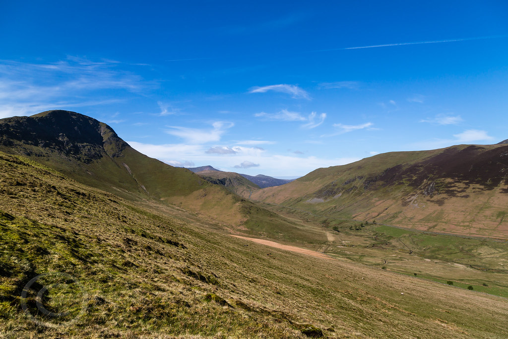 Lake District May 2015 019 - Newlands Pass with Robinson on the left