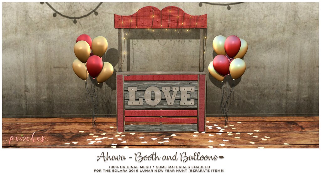 .peaches. Ahava Booth and Balloons