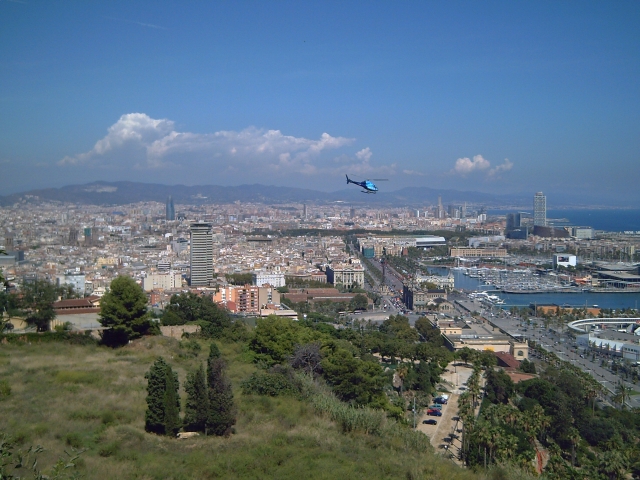 Panoramic view of Barcelona from Montjuic