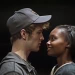 Josh Salt (Lee) and Ashleigh LaThrop (Leila) in YELLOW MOON at Writers Theatre. Photo by Michael Brosilow.