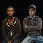 Ashleigh LaThrop (Leila) and Josh Salt (Lee) in YELLOW MOON at Writers Theatre. Photo by Michael Brosilow.