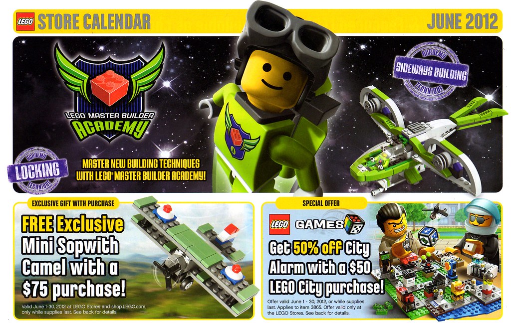 LEGO Store Calendar June 2012