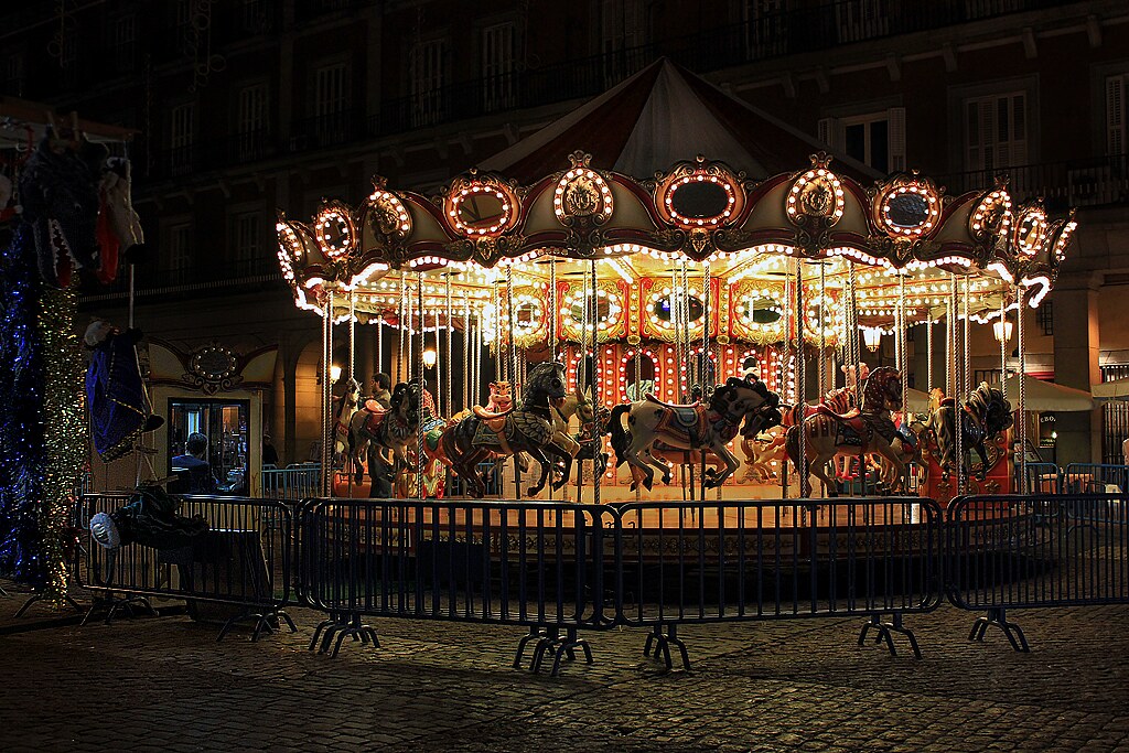 MADRID / Plaza Mayor, Tiovivo (Navidad 2012)