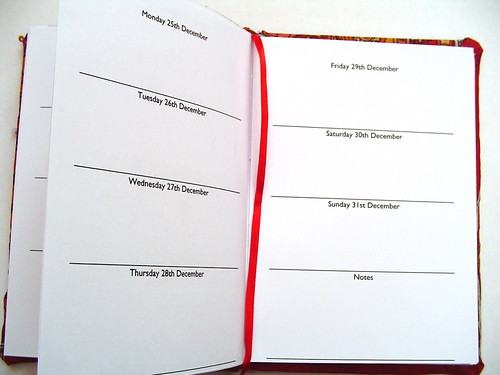 Red Paisley Diary - Week