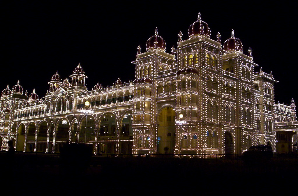 Mysore Palace by night