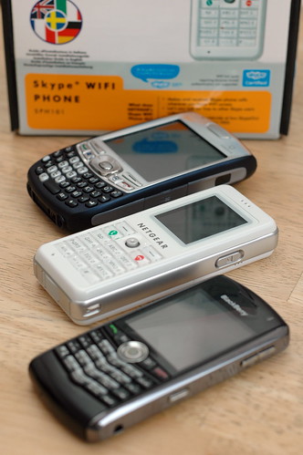 Treo 750v, Netgear SPH101, BlackBerry 8100 Pearl