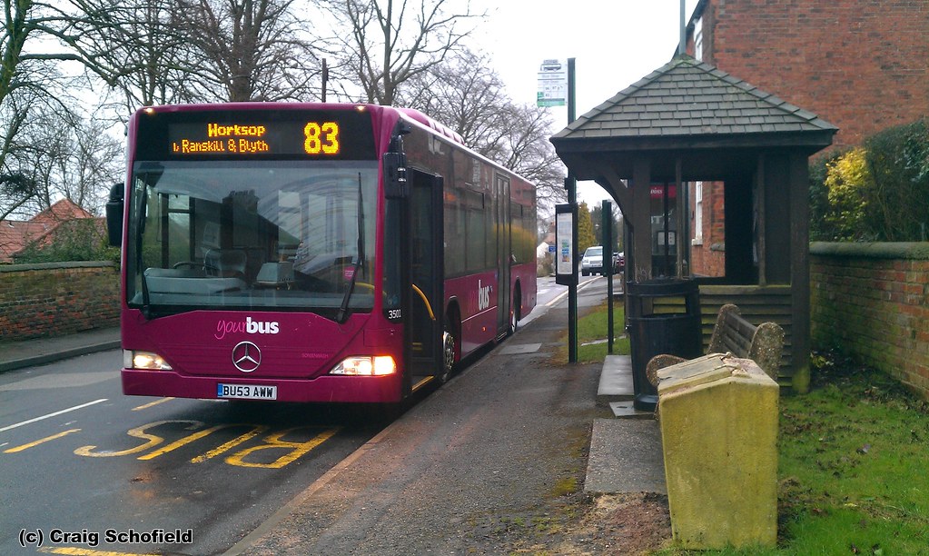 Dunn Motor Traction T/A Yourbus Mercedes Citaro BU53AWW (3501) in Gringley on the Hill, 16th March 2013