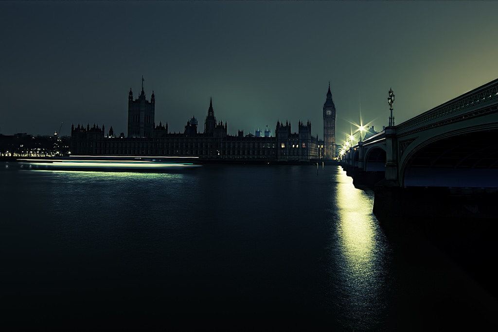 Houses of Parliament during Earth Hour
