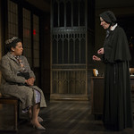 Ann Joseph (Mrs. Muller) and Karen Janes Woditsch (Sister Aloysius) in DOUBT: A PARABLE at Writers Theatre. Photo by Michael Brosilow.