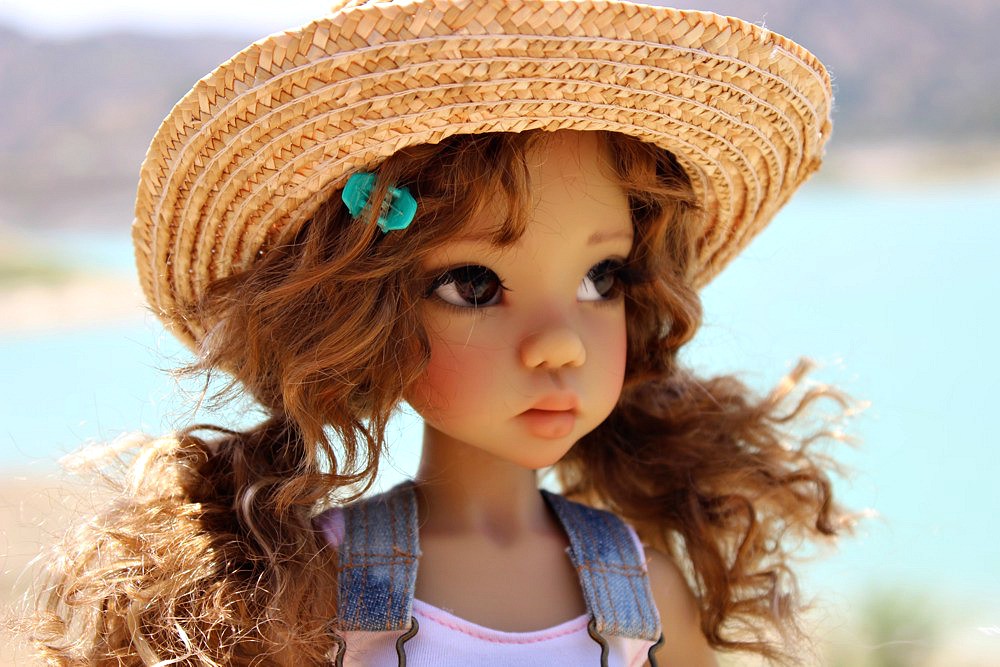 Hope relaxes in the sunshine...