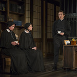 Eliza Stoughton (Sister James), Karen Janes Woditsch (Sister Aloysius) and Steve Haggard (Father Flynn) in DOUBT: A PARABLE at Writers Theatre. Photo by Michael Brosilow.