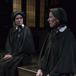Eliza Stoughton (Sister James) and Karen Janes Woditsch (Sister Aloysius) in DOUBT: A PARABLE at Writers Theatre. Photo by Michael Brosilow.