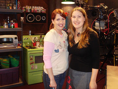 me and Jennifer Perkins on the set of Craft Lab
