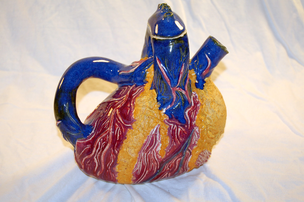 Human heart teapot