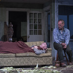 Larry Yando and Mark L. Montgomery in BURIED CHILD at Writers Theatre. Photo by Michael Brosilow.