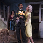 Arti Ishak, Allen Gilmore and Shannon Cochran in BURIED CHILD at Writers Theatre. Photo by Michael Brosilow.