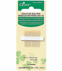 Clover Size 12 Quilting Needles