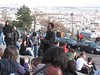 Crowd on the steps of Sacre Coeur