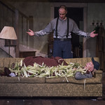 Timothy Edward Kane and Larry Yando in BURIED CHILD at Writers Theatre. Photo by Michael Brosilow.