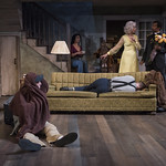 Larry Yando, Arti Ishak, Timothy Edward Kane, Shannon Cochran and Allen Gilmore in BURIED CHILD at Writers Theatre. Photo by Michael Brosilow.