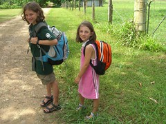 Kids headed home from school